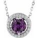 Halo-Style Necklace or Pendant