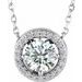 Halo-Style Necklace or Pendant