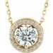 Halo-Style Necklace or Pendant