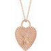 St. Christopher Heart Medal Necklace or Pendant