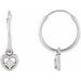 Heart Hoop Earrings