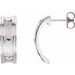 J-Hoop Earrings
