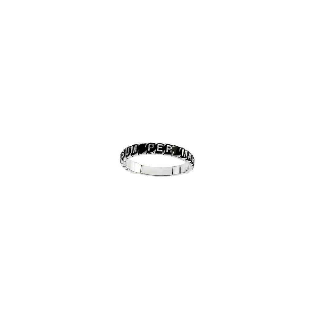 "To Jesus Through Mary" Total Consecration Ring