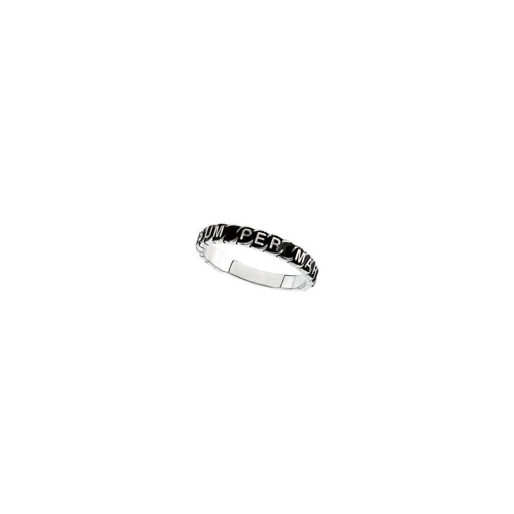 "To Jesus Through Mary" Total Consecration Ring