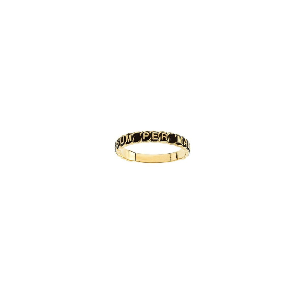 "To Jesus Through Mary" Total Consecration Ring
