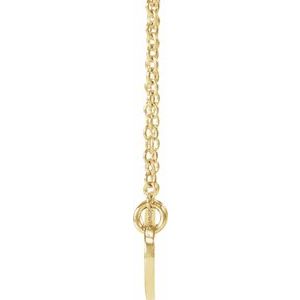 Engravable Oval Necklace
