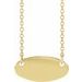 Engravable Oval Necklace