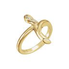 Accented Cross Ring