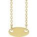 Engravable Oval Necklace