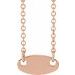 Engravable Oval Necklace