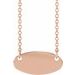 Engravable Oval Necklace