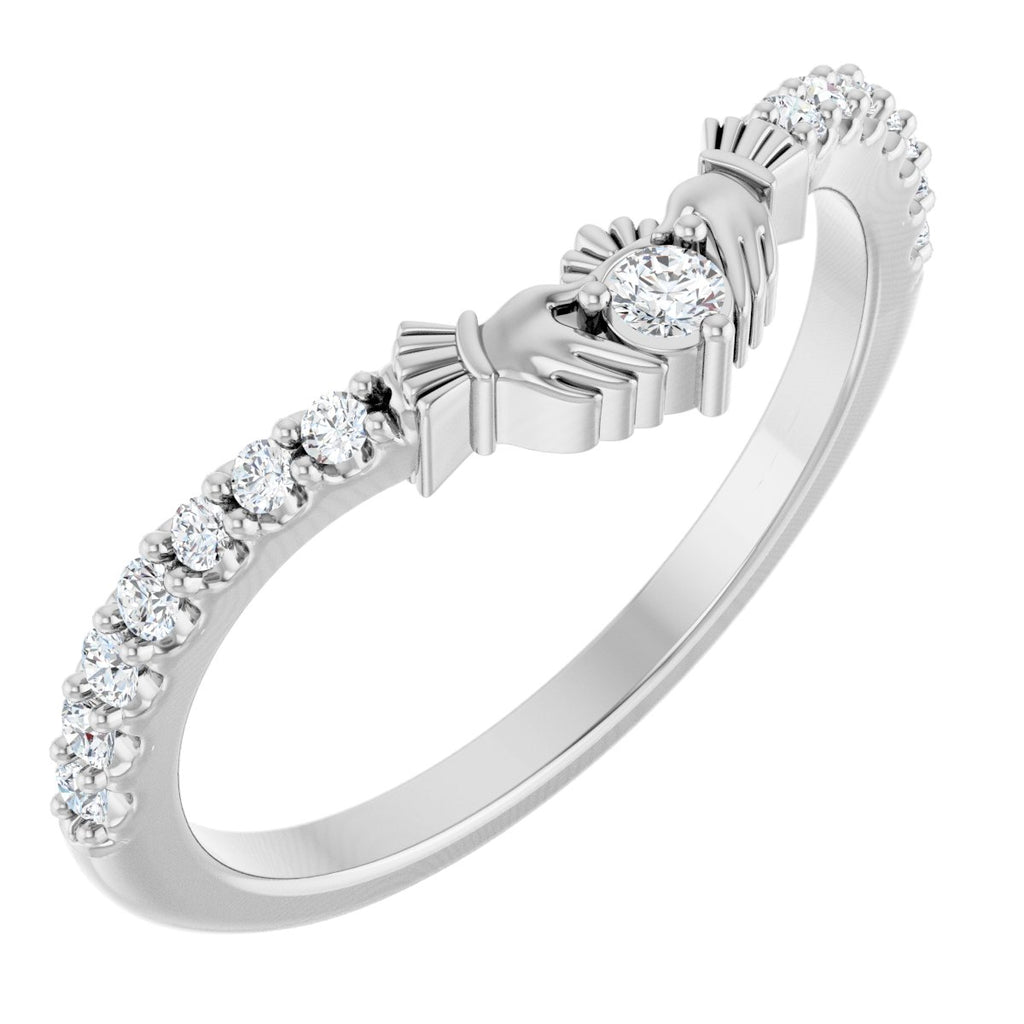 Contour Claddagh Band