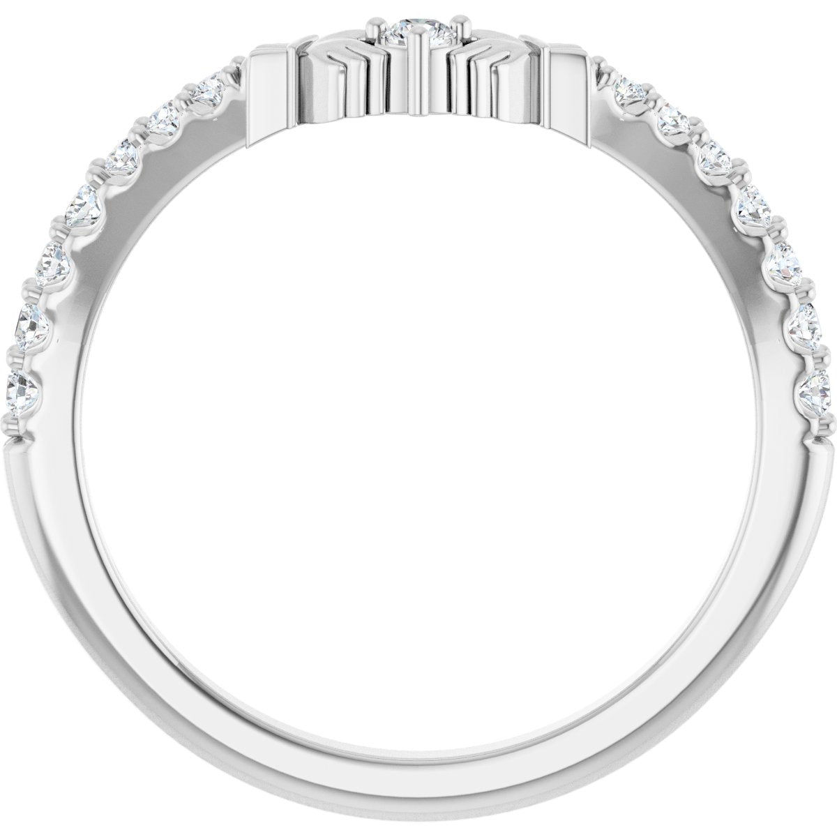 Contour Claddagh Band