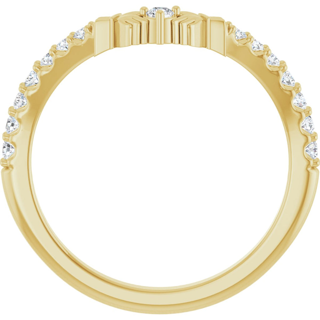 Contour Claddagh Band