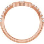 Contour Claddagh Band