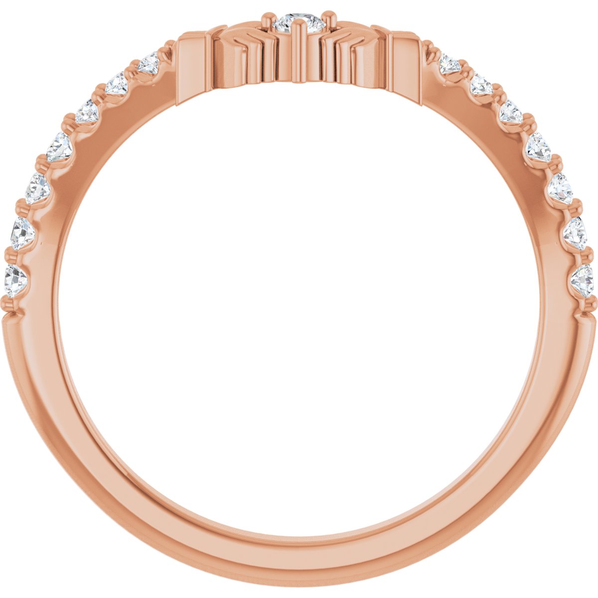 Contour Claddagh Band