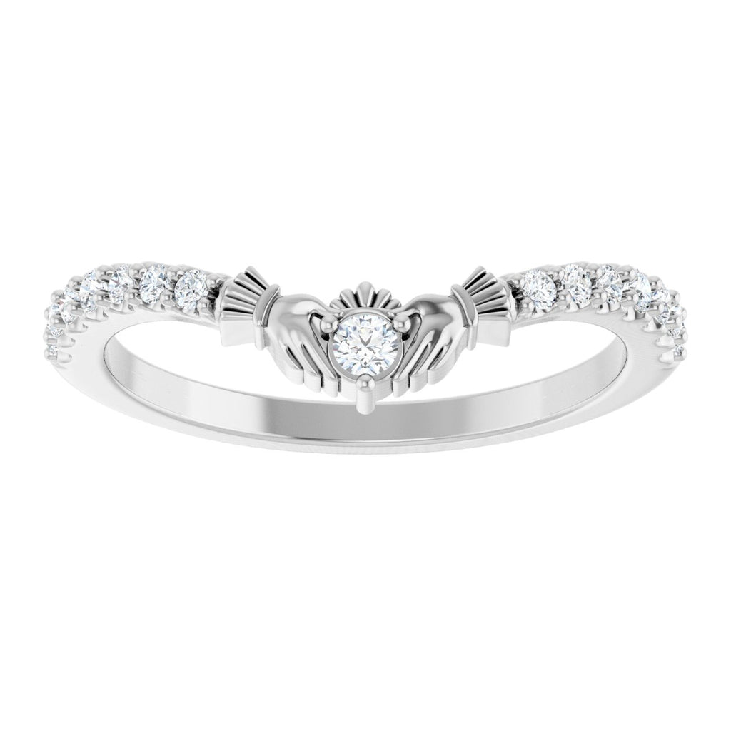 Contour Claddagh Band