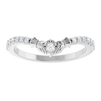 Contour Claddagh Band