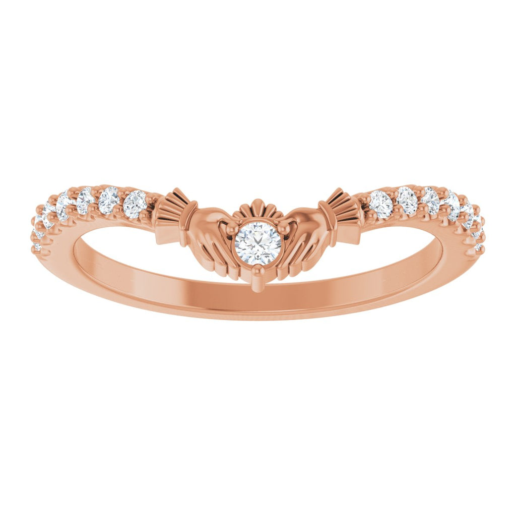Contour Claddagh Band