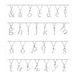 Lowercase Initial Necklace or Charm/Pendant