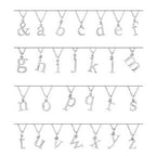 Lowercase Initial Necklace or Charm/Pendant