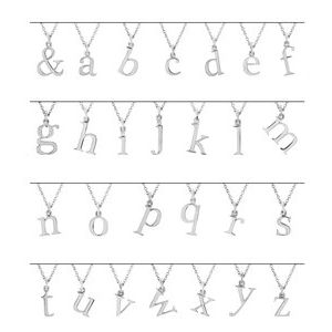 Lowercase Initial Necklace or Charm/Pendant