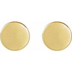 Engravable Disc Earrings