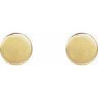 Engravable Disc Earrings