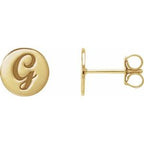 Engravable Disc Earrings