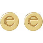 Engravable Disc Earrings