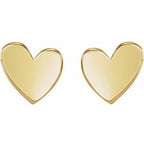 Asymmetric Heart Earrings