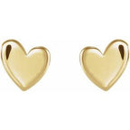 Asymmetric Heart Earrings