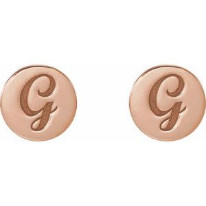 Engravable Disc Earrings