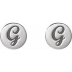 Engravable Disc Earrings