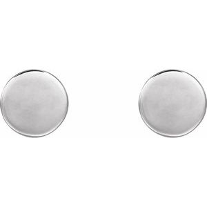 Engravable Disc Earrings