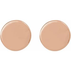 Engravable Disc Earrings