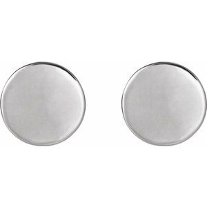 Engravable Disc Earrings