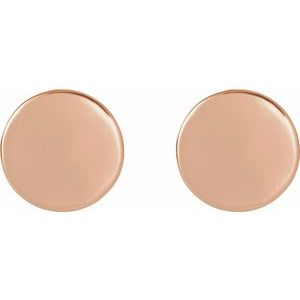 Engravable Disc Earrings
