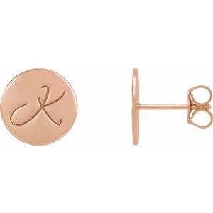 Engravable Disc Earrings