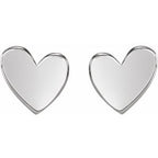 Asymmetric Heart Earrings