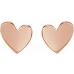 Asymmetric Heart Earrings