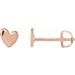 Asymmetric Heart Earrings