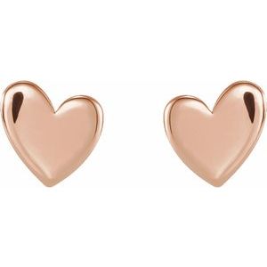 Asymmetric Heart Earrings
