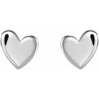 Asymmetric Heart Earrings