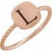 Be Posh® Engravable Rope Signet Ring