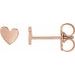 Asymmetric Heart Earrings