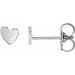 Asymmetric Heart Earrings