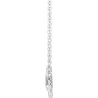 Floral-Inspired Bar Necklace or Center