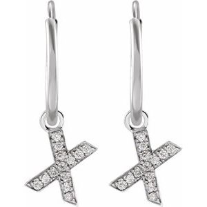 Initial Hoop Earrings