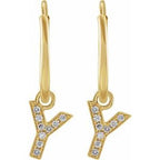 Initial Hoop Earrings